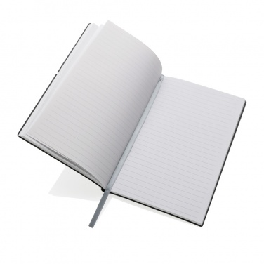 Logo trade promotional items picture of: A5 recycled leather notebook