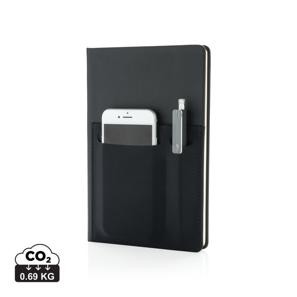 Logotrade promotional giveaway picture of: A5 Deluxe notebook with smart pockets