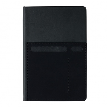 Logo trade promotional items picture of: A5 Deluxe notebook with smart pockets