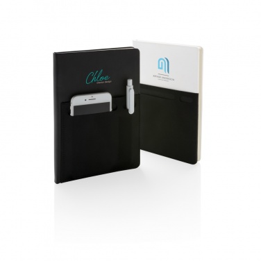 Logotrade promotional product image of: A5 Deluxe notebook with smart pockets