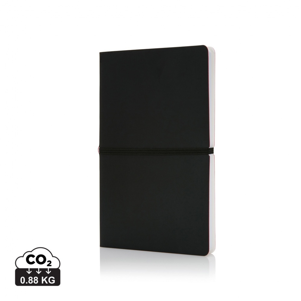 Logo trade advertising products image of: Deluxe softcover A5 notebook