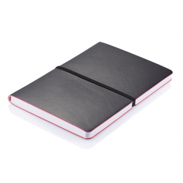 Logo trade promotional items picture of: Deluxe softcover A5 notebook