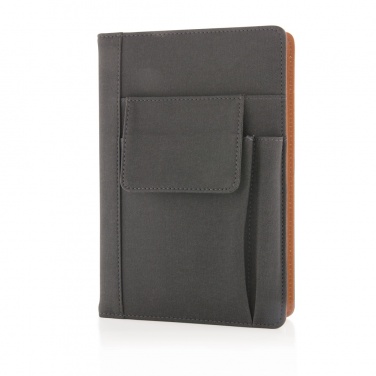 Logo trade promotional giveaway photo of: Notebook with phone pocket