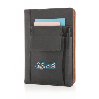 Logotrade promotional giveaway image of: Notebook with phone pocket