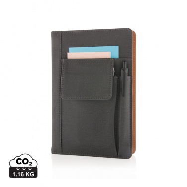 Logotrade business gift image of: Notebook with phone pocket