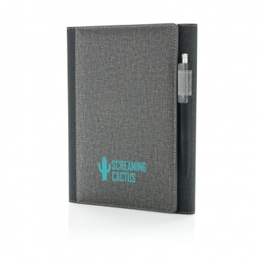 Logo trade corporate gifts image of: A5 Deluxe design notebook cover