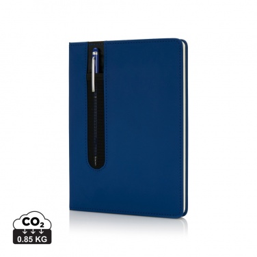 Logotrade advertising product picture of: Standard hardcover PU A5 notebook with stylus pen