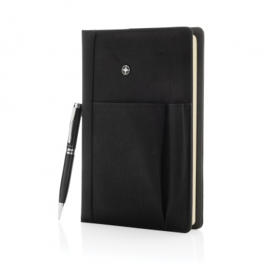 Logo trade advertising products picture of: Refillable notebook and pen set