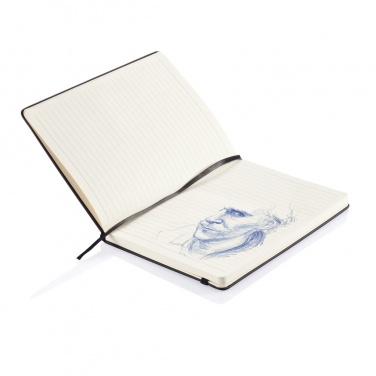 Logo trade advertising products picture of: Deluxe hardcover PU A5 notebook