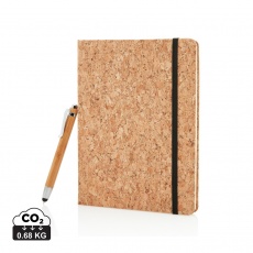 A5 notebook with bamboo pen including stylus