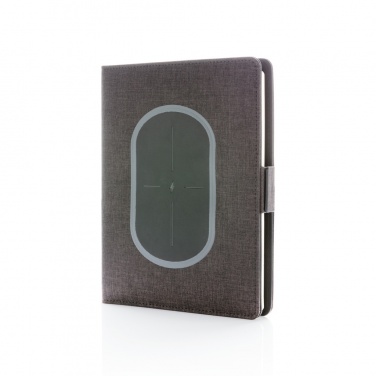 Logo trade corporate gifts picture of: Air 5W wireless charging notebook cover A5