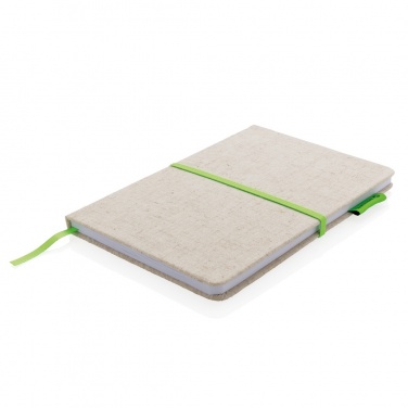 Logo trade advertising product photo of: A5 jute notebook