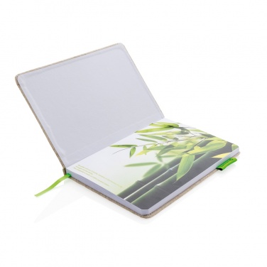 Logotrade promotional products photo of: A5 jute notebook