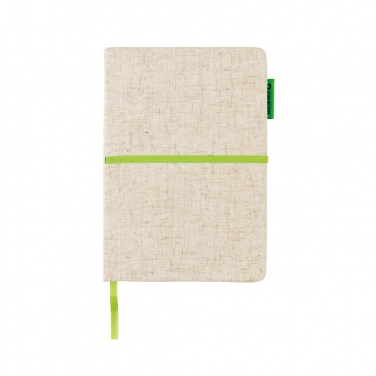 Logo trade advertising products picture of: A5 jute notebook