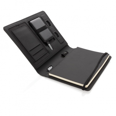 Logotrade promotional merchandise photo of: Air 5W wireless charging notebook with 5000mAh powerbank