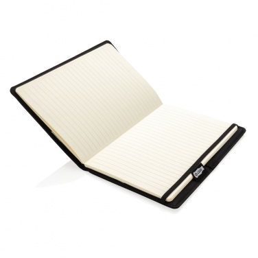 Logo trade promotional merchandise image of: Air 5W wireless charging refillable journal cover A5