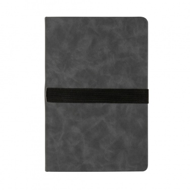 Logo trade promotional giveaway photo of: Deluxe hardcover PU notebook A5 with phone and pen holder