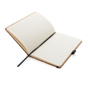 Logo trade advertising products image of: Cork hardcover notebook A5