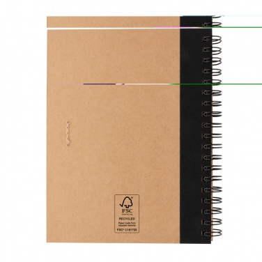 Logotrade promotional merchandise picture of: Kraft spiral notebook with pen