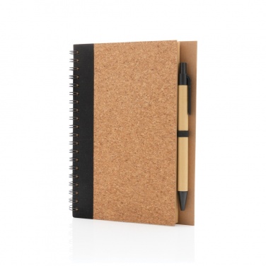 Logotrade promotional items photo of: Cork spiral notebook with pen