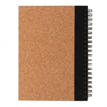 Logotrade business gift image of: Cork spiral notebook with pen