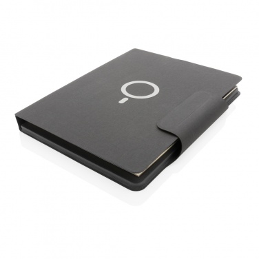 Logo trade promotional products picture of: Artic Magnetic 10W wireless charging A4 portfolio