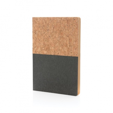 Logo trade promotional products image of: A5 cork & kraft notebook