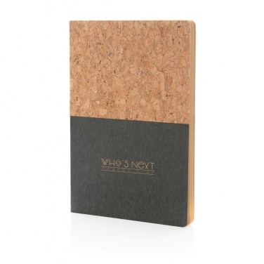 Logotrade promotional merchandise image of: A5 cork & kraft notebook