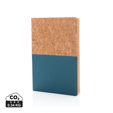 Logotrade promotional giveaway image of: A5 cork & kraft notebook