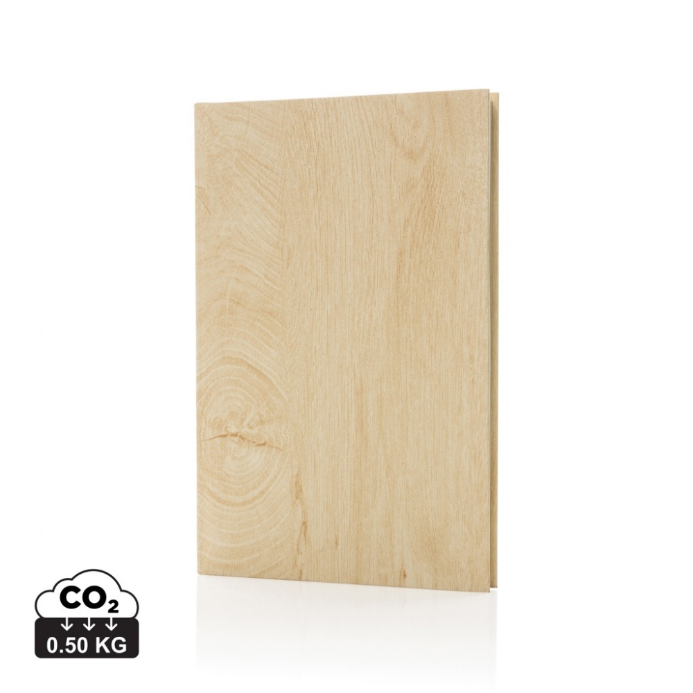 Logotrade promotional item picture of: Kavana wood print A5 notebook