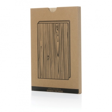 Logo trade advertising product photo of: Kavana wood print A5 notebook