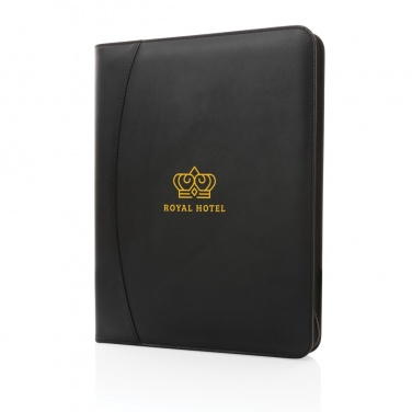 Logo trade business gift photo of: RCS rPU deluxe tech portfolio with zipper