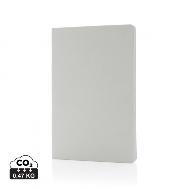 Logo trade promotional merchandise photo of: Salton A5 GRS certified recycled paper notebook