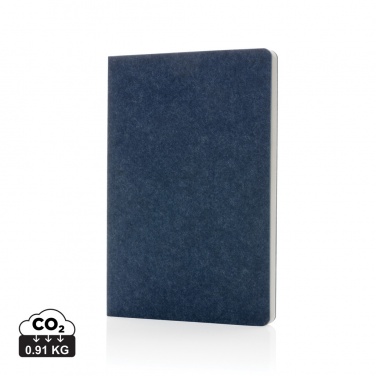 Logo trade promotional item photo of: Phrase GRS certified recycled felt A5 notebook