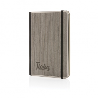 Logo trade promotional product photo of: Treeline A5 wooden cover deluxe notebook