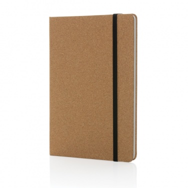 Logo trade promotional merchandise picture of: Stoneleaf A5 cork and stonepaper notebook