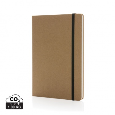 Logo trade corporate gifts picture of: Craftstone A5 recycled kraft and stonepaper notebook