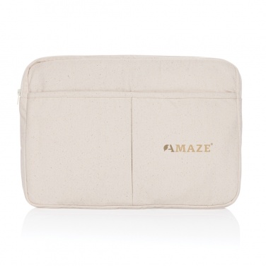 Logotrade advertising product image of: Laluka AWARE™ recycled cotton 15.6 inch laptop sleeve