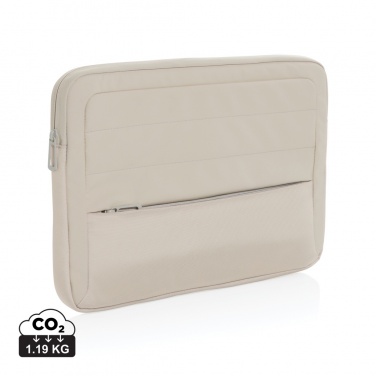 Logo trade promotional giveaway photo of: Armond AWARE™ RPET 15.6 inch laptop sleeve