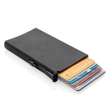 Logo trade business gifts image of: Standard aluminium RFID cardholder