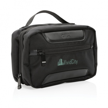 Logotrade advertising products photo of: Swiss Peak AWARE™ RPET Voyager toiletry bag