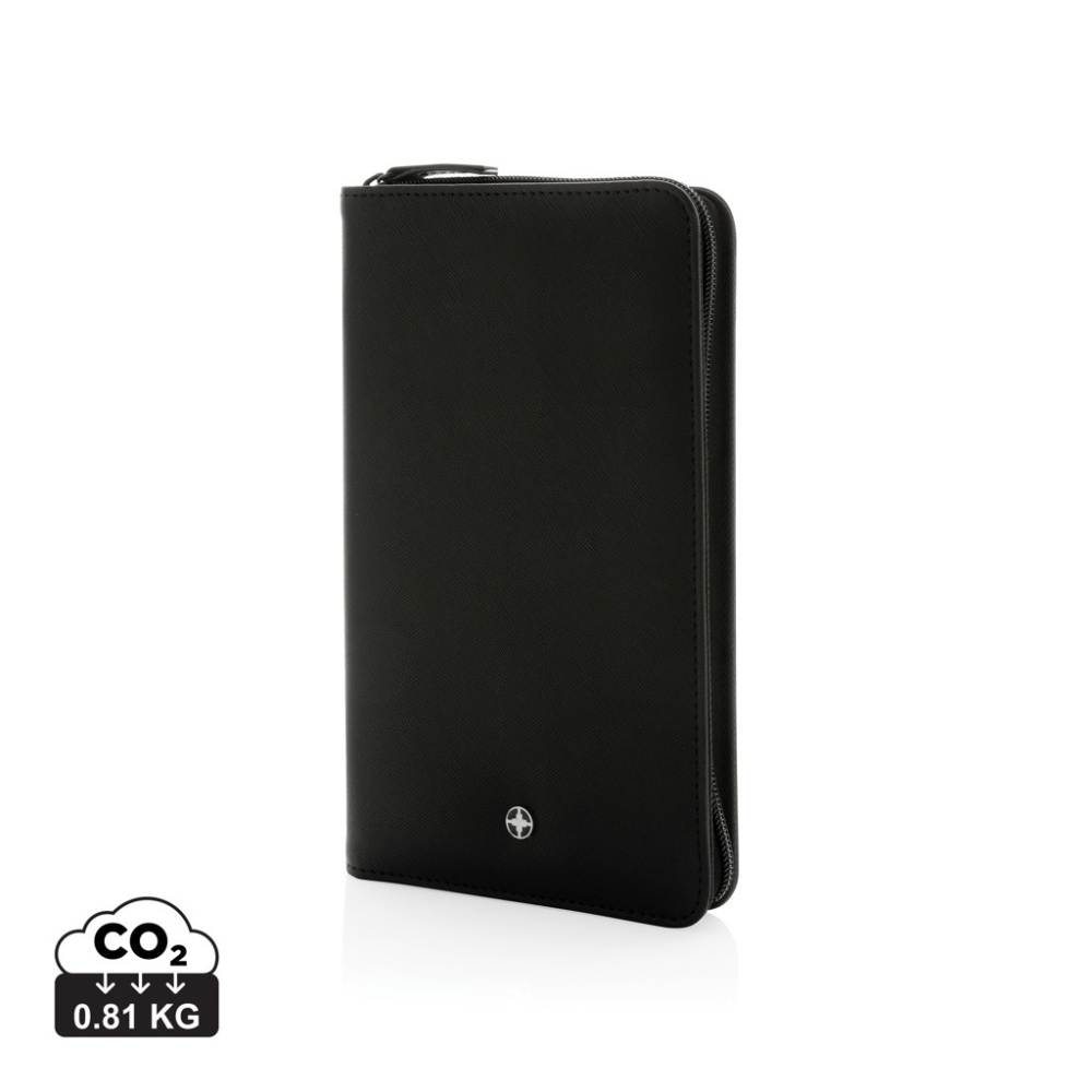 Logo trade business gift photo of: Swiss Peak Heritage RCS rPU RFID travel wallet