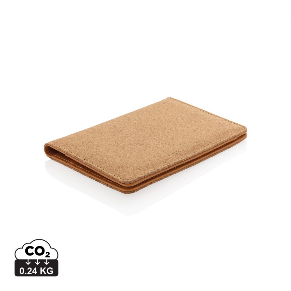 Logo trade promotional gift photo of: Cork secure RFID passport cover