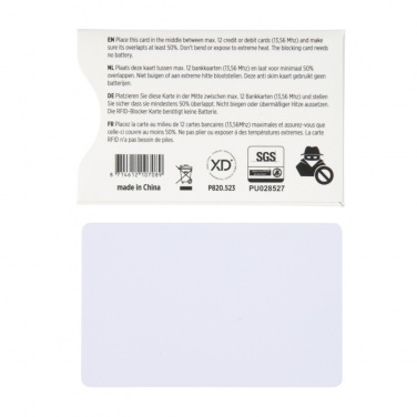 Logotrade promotional item picture of: Anti-skimming RFID shield card with active jamming chip