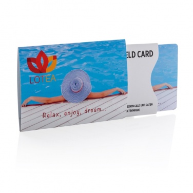 Logotrade promotional product image of: Anti-skimming RFID shield card with active jamming chip