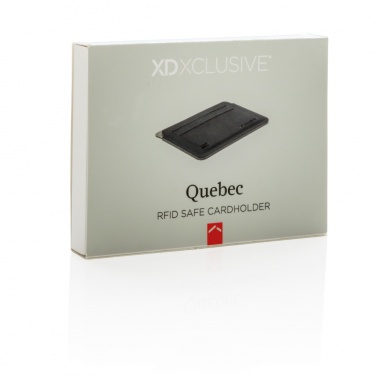 Logo trade promotional merchandise picture of: Quebec RFID safe cardholder