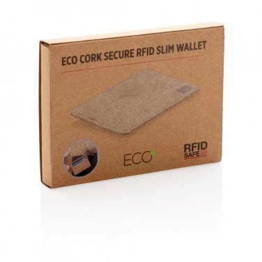 Logotrade corporate gift picture of: Cork secure RFID slim wallet