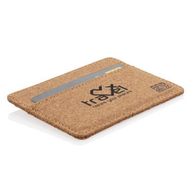 Logo trade promotional gift photo of: Cork secure RFID slim wallet