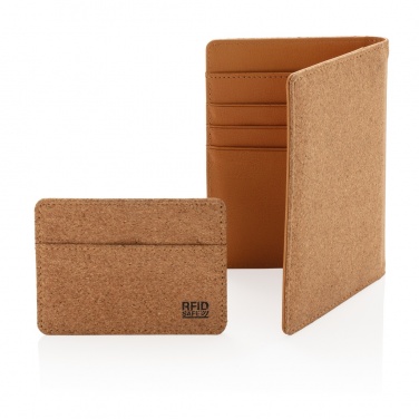 Logo trade promotional merchandise picture of: Cork secure RFID slim wallet