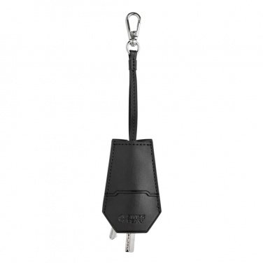 Logo trade promotional merchandise picture of: SP Tula RCS certified recycled PU key holder and pen set